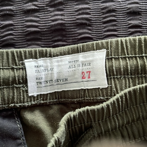 FAirPlay Olive Green Khaki Joggers - Picture 2 of 6